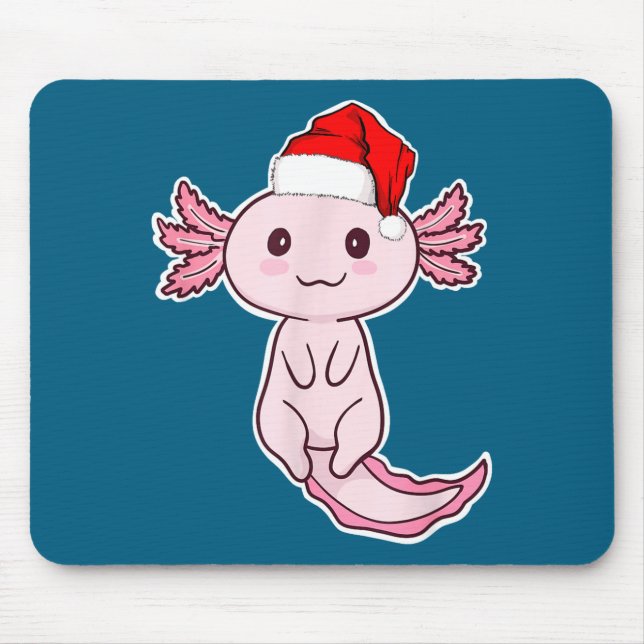 Alfombrilla De Ratón Christmas Axolotl  (Frente)