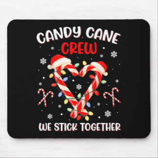Alfombrilla De Ratón Christmas Candy Cane Heart Holiday Family Matching