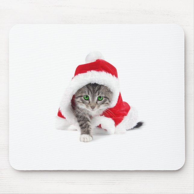 Alfombrilla De Ratón Christmas cat (Frente)