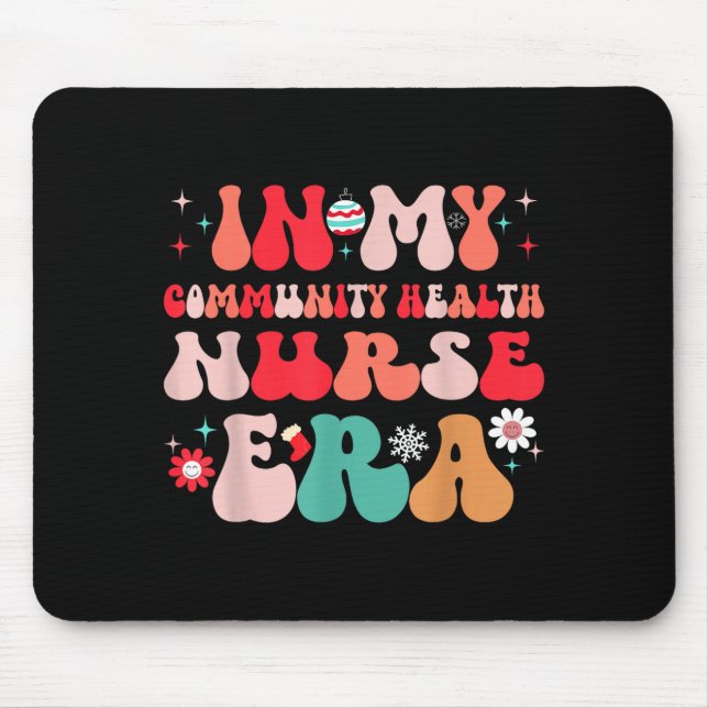 Alfombrilla De Ratón Christmas Community Health Nurse Present For Funny (Frente)
