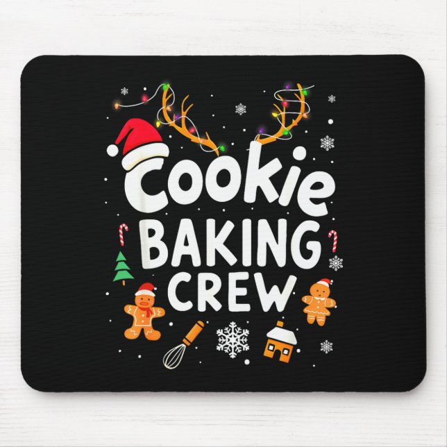 Alfombrilla De Ratón Christmas Cookie Baking Crew Family Baking Team Fu (Frente)