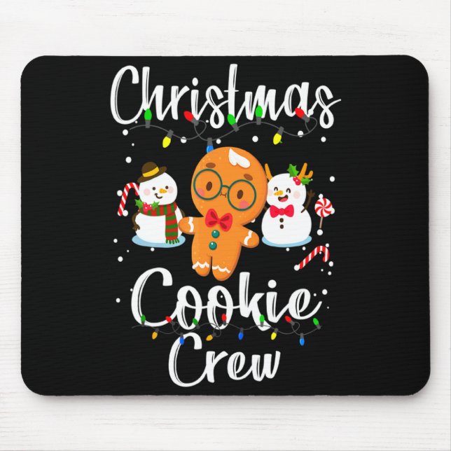 Alfombrilla De Ratón Christmas Cookie Crew Baking Team New Xmas Bakers  (Frente)