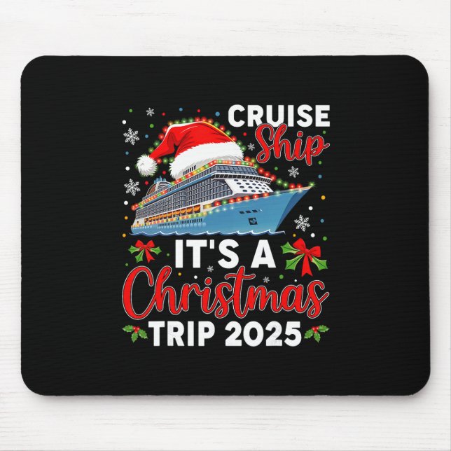 Alfombrilla De Ratón Christmas Cruise Adventure 2025  (Frente)