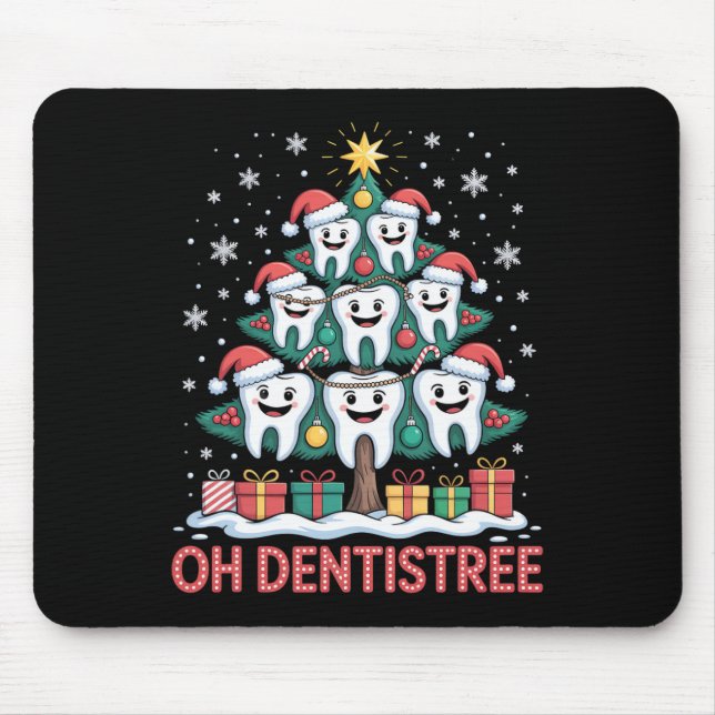 Alfombrilla De Ratón Christmas Dental Squad Oh Dentistree  (Frente)