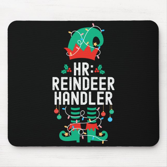 Alfombrilla De Ratón Christmas Elf Office Team Party Family Matching  (Frente)