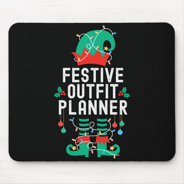Alfombrilla De Ratón Christmas Elf Office Team Party Family Matching _1 (Frente)