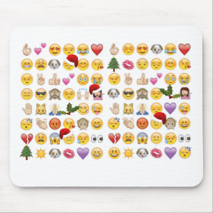 Alfombrilla De Ratón christmas emojis