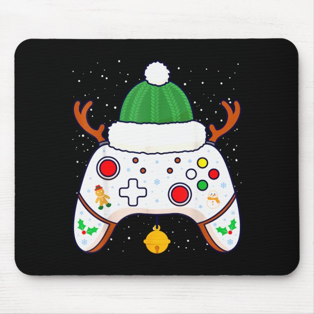 Alfombrilla De Ratón Christmas Gamer Video Game Controller Gamepad  (Frente)