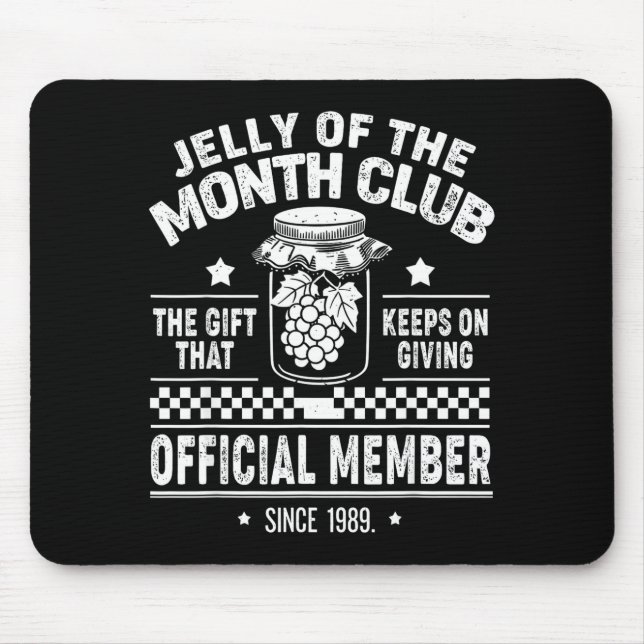 Alfombrilla De Ratón Christmas Jelly Of The Month Club Member Funny Xma (Frente)