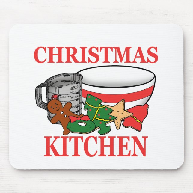 Alfombrilla De Ratón christmas kitchen (Frente)