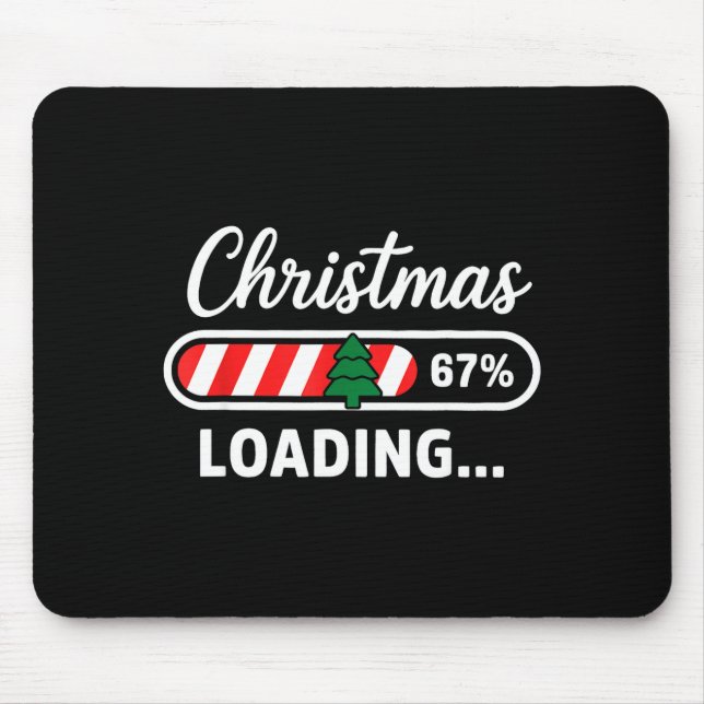 Alfombrilla De Ratón Christmas Loading 67% Funny 6 7 Meme Xmas Gen Alph (Frente)