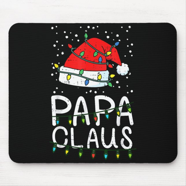 Alfombrilla De Ratón Christmas Papa Claus Santa Hat Xmas Dad Family Mat (Frente)