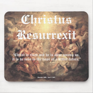 Alfombrilla De Ratón Christus Resurrexit - esperanza/por completo