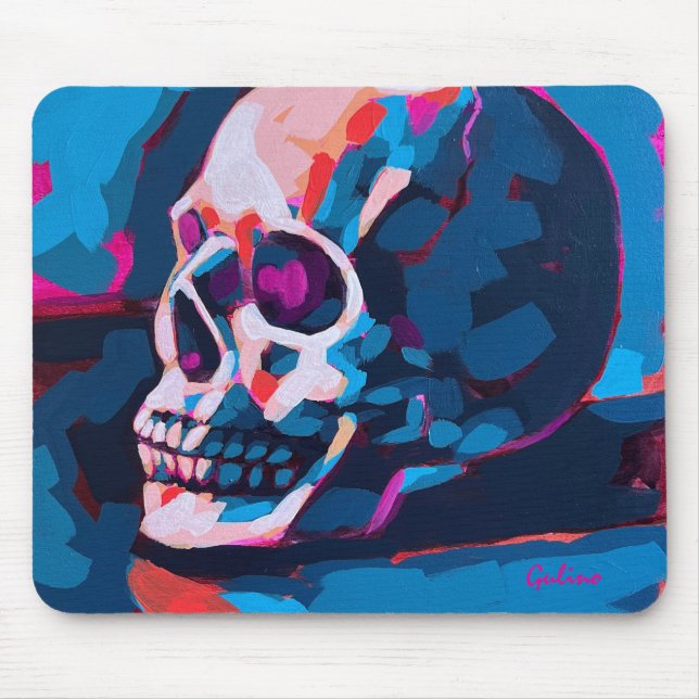 Alfombrilla De Ratón Chromatic Skull Painting (Frente)