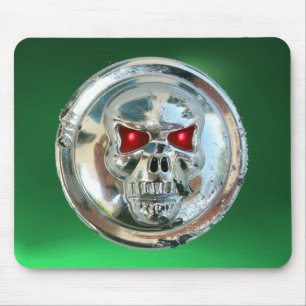 Alfombrilla De Ratón CHROME SKULL , Jade Verde