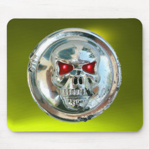 Alfombrilla De Ratón CHROME SKULL , Topacio Amarillo