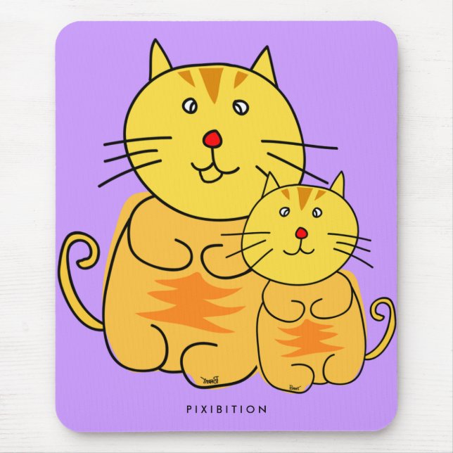 Alfombrilla De Ratón Chubby Cat Mousepad (Frente)