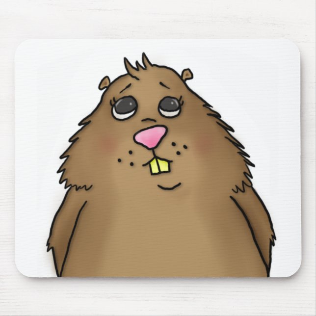 Alfombrilla De Ratón Chubby Hamster Mousepad (Frente)
