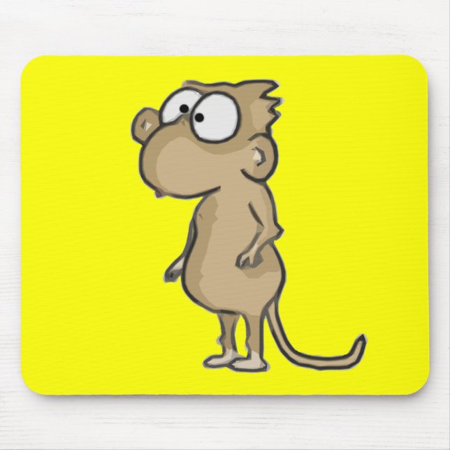 Alfombrilla De Ratón Chubby Monkey Mousepad (Frente)