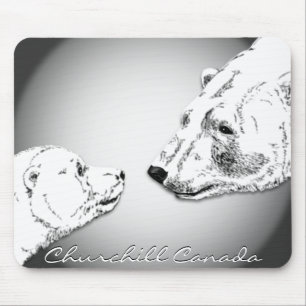 Alfombrilla De Ratón Churchill Souvenir Mousepad Oso Polar Regalos de a