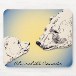 Alfombrilla De Ratón Churchill Souvenir Mousepad Oso Polar Regalos de a