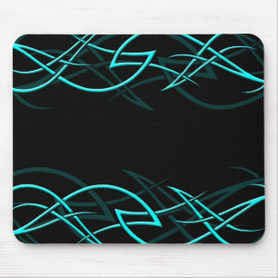 Alfombrilla De Ratón Ciánico en la "elegancia negra" Mousepad