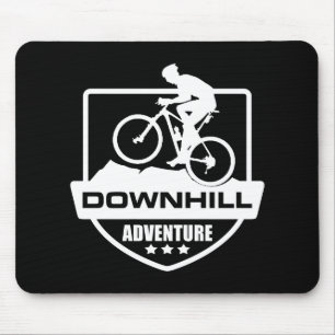 Alfombrilla De Ratón Ciclismo de montaña cuesta abajo en MTB