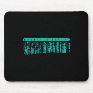 Alfombrilla De Ratón Ciclismo de Montaña en el Bosque