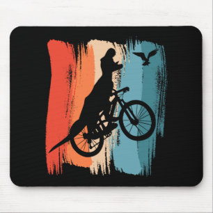 Alfombrilla De Ratón Ciclismo T-rex Dinosaurio Ciclismo de Montaña Dino