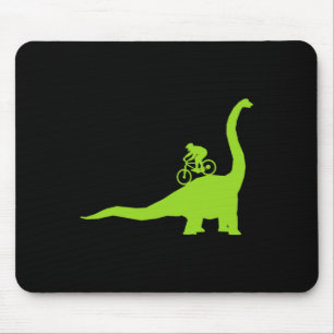 Alfombrilla De Ratón Ciclista De Bicicleta De Montaña Dinosaurio Mtb 