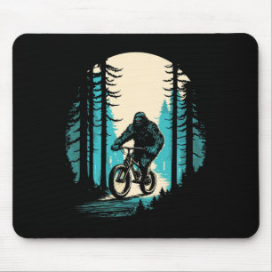 Alfombrilla De Ratón Ciclista de montaña de Bigfoot Sasquatch Mtb Cicli