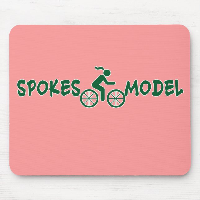 Alfombrilla De Ratón Ciclo de las señoras de SPOKESMODEL Punny (Frente)