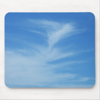 Alfombrilla De Ratón Cielo azul con nubes blancas resumen foto natural