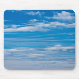 Alfombrilla De Ratón Cielo azul con ondas en la nube