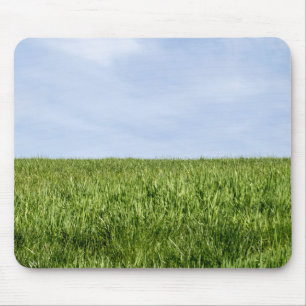 Alfombrilla De Ratón Cielo Azul Y Grasa Verde (El Día De La Tierra Es T