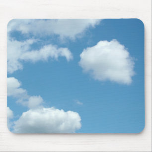 Alfombrilla De Ratón cielo azul y nubes blancas