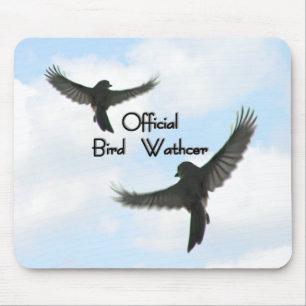 Alfombrilla De Ratón Cielo nublado oficial de observación de aves