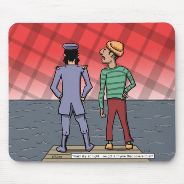 Alfombrilla De Ratón Cielo plano (Frente)