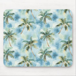 Alfombrilla De Ratón Cielos Azules Islas Tropicales Palmeras