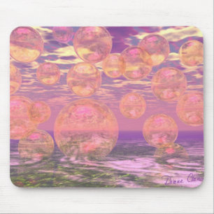 Alfombrilla De Ratón Cielos gloriosos - rosados y sueño amarillo