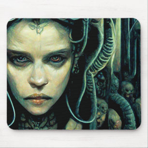 Alfombrilla De Ratón Ciencia Chica de tecnología alienígena ficción