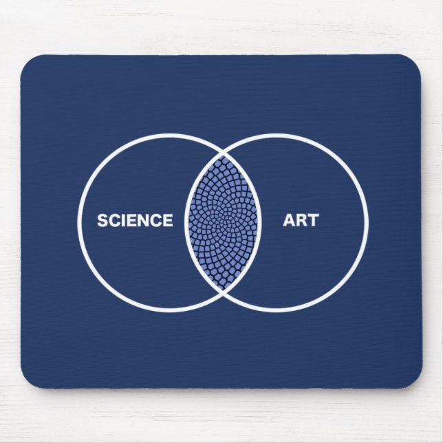 Alfombrilla De Ratón Ciencia/diagrama de Venn del arte (Frente)