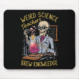 Alfombrilla De Ratón Ciencia Extraña Esqueleto Halloween Profesores Ela