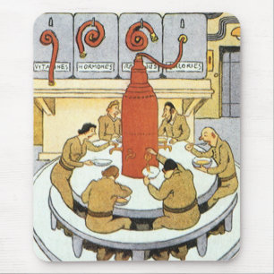 Alfombrilla De Ratón Ciencia Ficción Vintage, científicos de laboratori