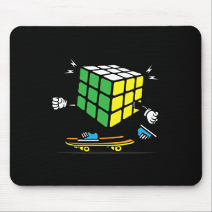 Alfombrilla De Ratón Ciencias de rompecabezas Cubo Patineta Kawaii Pati