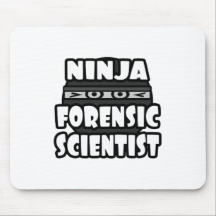 Alfombrilla De Ratón Científico forense Ninja