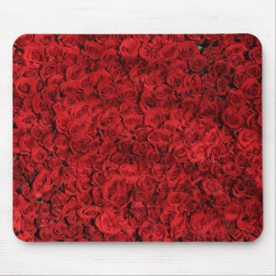 Alfombrilla De Ratón Cientos de hermosas rosas rojas