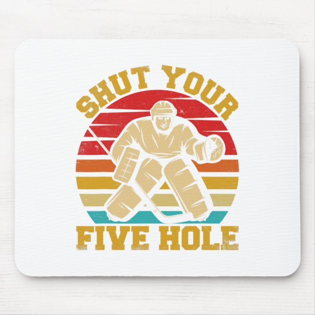 Alfombrilla De Ratón Cierra tu divertido hoyo de cinco hoyos (Frente)