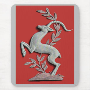 Alfombrilla De Ratón ciervo plateado
