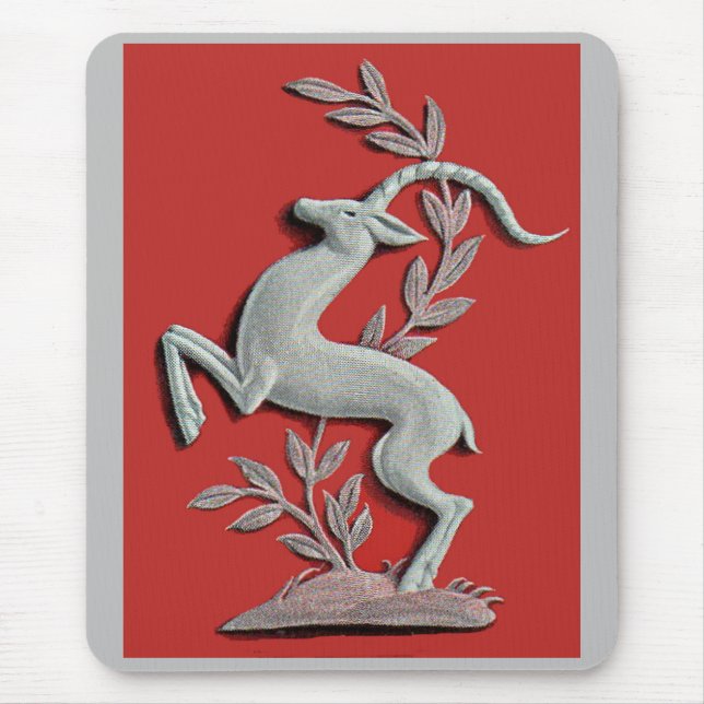 Alfombrilla De Ratón ciervo plateado (Frente)